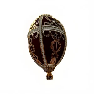 SONDERFORM HEISSLUFTBALLON ANSTECKNADEL FORBES FABERGÃ EI - Bild 1 von 3
