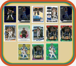 Julius Randle Knicks lotto 13x cerchi ottici mosaico selezionati Donruss paralleli - Foto 1 di 16