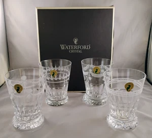 Waterford Grafton Street Crystal 4-1/4" Flat Tumblers - Set of 4 - New! - Picture 1 of 5