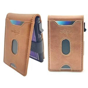Men's Slim Bifold Wallet with Pop-Up Card Holder – RFID Blocking, Minimalist ... - Picture 1 of 8