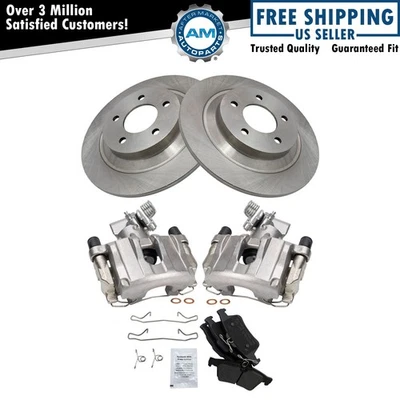 Rear Brake Calipers Ceramic Pads & Rotors Fits 2007-2008 Mazda 5 - Image 1 of 4