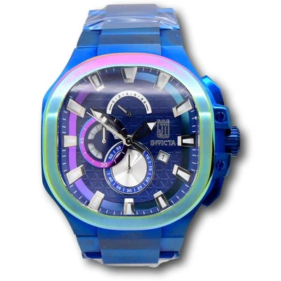 Invicta Jason Taylor Men's 52mm LARGE Blue Limited Edition Chrono Watch 39731 - image 1 of 4