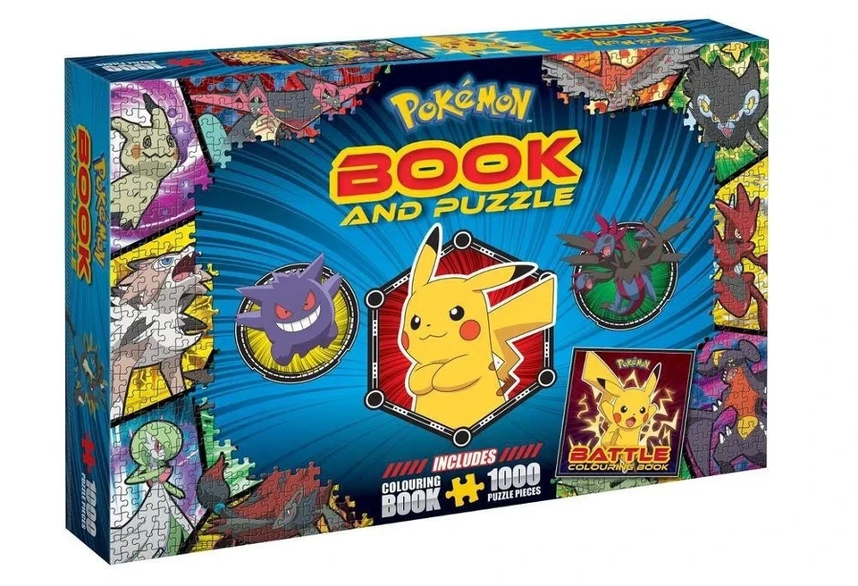 Pokémon : Adult Book and Puzzle (1000 Pieces) [Paperback] Brand New - image 1 of 1