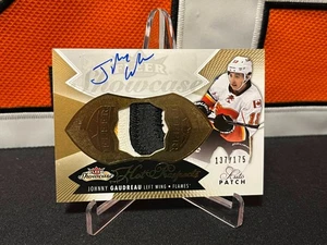Johnny Gaudreau # Flames # 2014-15 Fleer Showcase HOT PROSPECTS RC Auto Patch - Bild 1 von 4