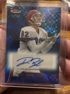 2024 Topps Finest Football Don Beebe Auto Blu Geometrico /99 Buffalo Bills - Foto 1 di 7