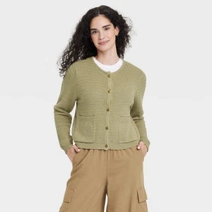 Women's Button-Front Cardigan - Universal Thread - Picture 1 of 13