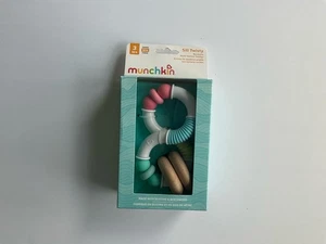 Munchkin Sili Twisty Bendable Multi-Texture Teether – Silicone & Beechwood – BPA - Picture 1 of 3