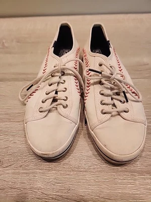 Tenis cosidos de béisbol Keds Dream Foam WF57167 8 EE. UU. banderín de lona crema Foto 1 de 4