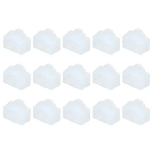 15 pièces couvercles de conduits de ports RJ45 bouchons protecteurs pour ordinateur portable PC Ethernet transparent - Photo 1 sur 4