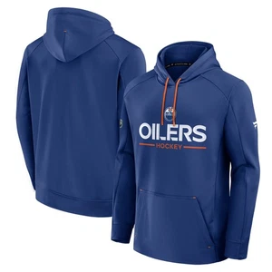 Men's Fanatics Royal Edmonton Oilers Authentic Pro Rink Hoodie - Picture 1 of 3