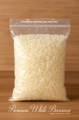 Cera de abejas blanca premium 5 libras | pura y natural Foto 1 de 2