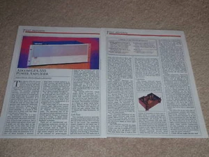 Adcom GFA-555 Amplifier Review, 1986,2 pgs, Full Test - Picture 1 of 1