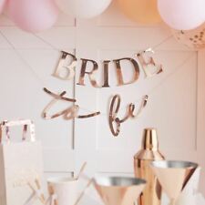 Bride To Be Hen Party Banner | Rose Gold Bunting Hanging Decoration 3m