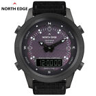 North Edge Herren Militäruhr Metall Wasserdicht mit Kompass Outdoor Taktische Uhr