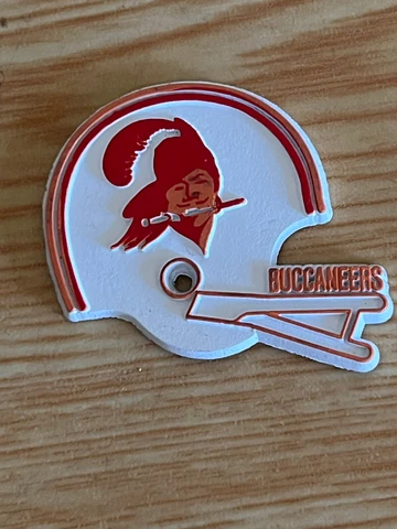 Vintage NFL Tampa Bay Buccaneers Magnet Football Helmet Cover