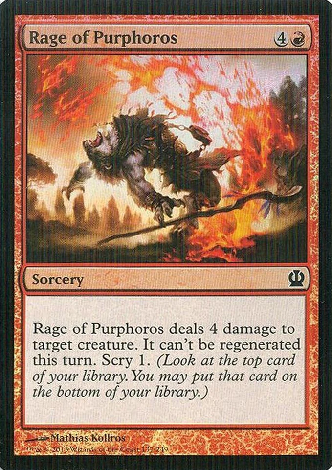 MTG - Theros - Rage of Purphoros - 2X - Foil - NM - Image 1 of 1