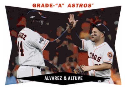 2020 Topps Archives 1960 Combo Cards Yordan Alvarez / Jose Altuve  60CC-AA - Image 1 of 2