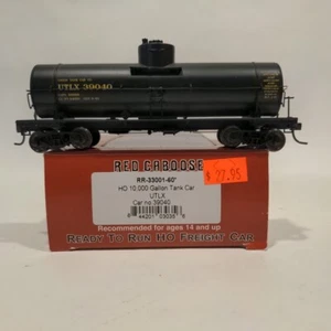 HO Red Caboose RR-33001-60 UTLX 10K Gallon Single Dome Tank Car #39040 - Picture 1 of 5
