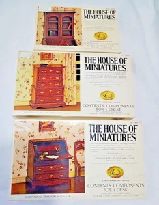 Set Of 3 The House of Miniatures 40017, 40009, 40001 in original boxes - Picture 1 of 2
