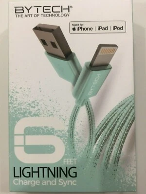 BYTECH 6FT iPhone Charger USB Cable Cord iPhone 6 7 8 Plus iPhone 11 XR Xs Max. - Image 1 of 2