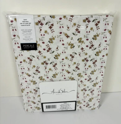 Sábana Ajustable Anne de Solene Anna Queen Algodón Percal Floral Foto 1 de 4