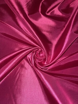 1 mtr hot pink premium crisp feel taffeta fabric.58”wide(147cm)bridal,furnishing - Image 1 of 4