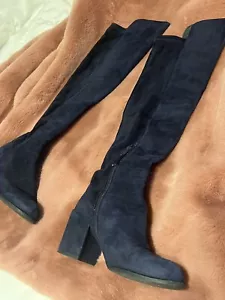Stuart Weitzman boots blue size 5 - Picture 1 of 5