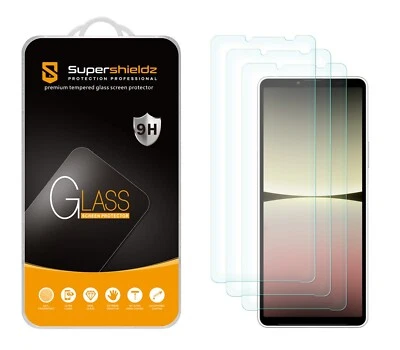 [Pacote com 3] Protetor de tela de vidro temperado Supershieldz para Sony Xperia 10 V - Imagem 1 de 4