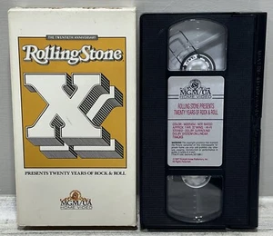 Rolling Stone Presents Twenty Years of Rock & Roll  VHS Home Video Untested - Picture 1 of 7