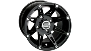 Rueda delantera negra brillante Moose Utility 387X 12x7 4/156 0230-0447 - Imagen 1 de 1