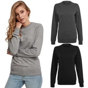 Build your Brand Femmes Léger Col Pull Femmes Pull Halfbrushed Polaire - Picture 1 of 26