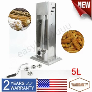 Máquina para hacer churros churrera de donuts españoles manual de acero inoxidable 5L - Imagen 1 de 12