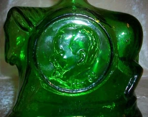 Vintage 1968 Wheaton Democratic Donkey Humphrey Muskie Glas Dekanter Flasche - Bild 1 von 17