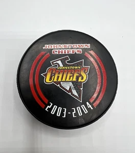 Johnstown Chiefs ECHL Hockey Puck 2003-2004 Lindsay Mfg Made in Canada - Picture 1 of 6