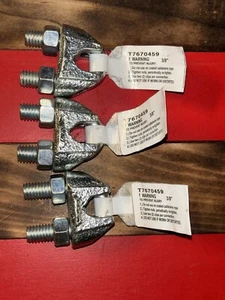 3 X Cooper Tools Wire Rope Clip 3/8” T7670459 3 Clips - Picture 1 of 4