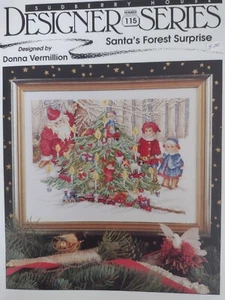 Cross Stitch Pattern "Santa's Forest Surprise" by Sudberry House - Picture 1 of 2