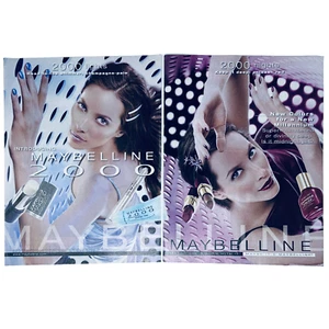 Maybelline 2000 notti e 2000 luci trucco 2 pagine stampa pubblicità - Foto 1 di 8