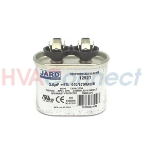 Mars Mars2 Oval Run Capacitor 3 uf MFD 370 volt 12927 - Picture 1 of 1