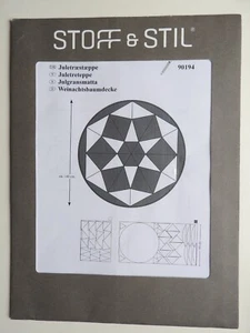Stoff & Stil sewing pattern Xmas Tree Mat - German Dutch Danish Swedish - Picture 1 of 3
