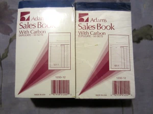ADAMS SALES BOOKS WITH CARBON/50-SETS IN EACH BOOK/ 11-BOOKS - Picture 1 of 10