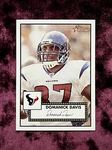 Domanick Davis 1952 Topps Heritage #97 MINT Facsimile Auto Texans Jersey LSU HOF - Picture 1 of 4