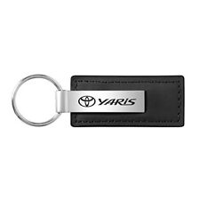 Toyota Yaris Black Leather Key Chain / Key Ring / Keychain