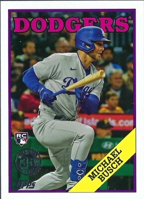 2023 Topps Update - 1988 35th Anniversary - #88US-8 - MICHAEL BUSCH - ROOKIE RC - Image 1 of 2