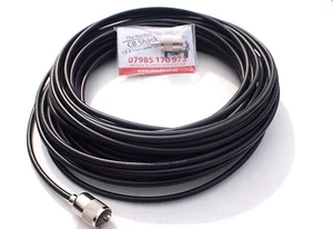 rg58 20m 65 pieds haute qualité mil spec avec 2 PL259 pour radio ou scanner ham cb - Photo 1 sur 5