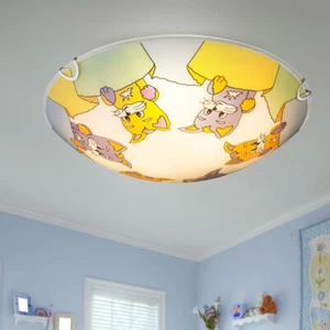 Kinderlampe Spielzimmerleuchte Deckenleuchte Katzen Deckenlampe bunt 30 cm - Bild 1 von 7