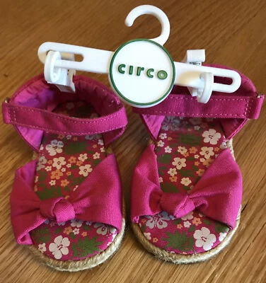Sandalias rosas para niñas (lona) de Circo, talla: niño pequeño 1 Foto 1 de 4