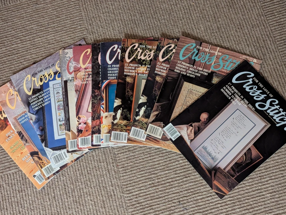 Vintage "For the Love of Cross Stitch" Magazine issues 1989-2002 - Image 1 of 1