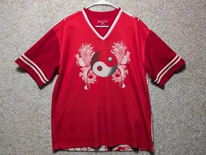 Vintage JNCO Jeans Shirt Y2k Double Sided Dragon Yin & Yang Skate Sz M - Rare - Picture 1 of 7
