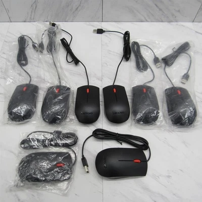 8 LOT - NEW Genuine Lenovo Wired USB Mice 0PH133 Optical Mouse 2 Button Scroll - Image 1 of 4