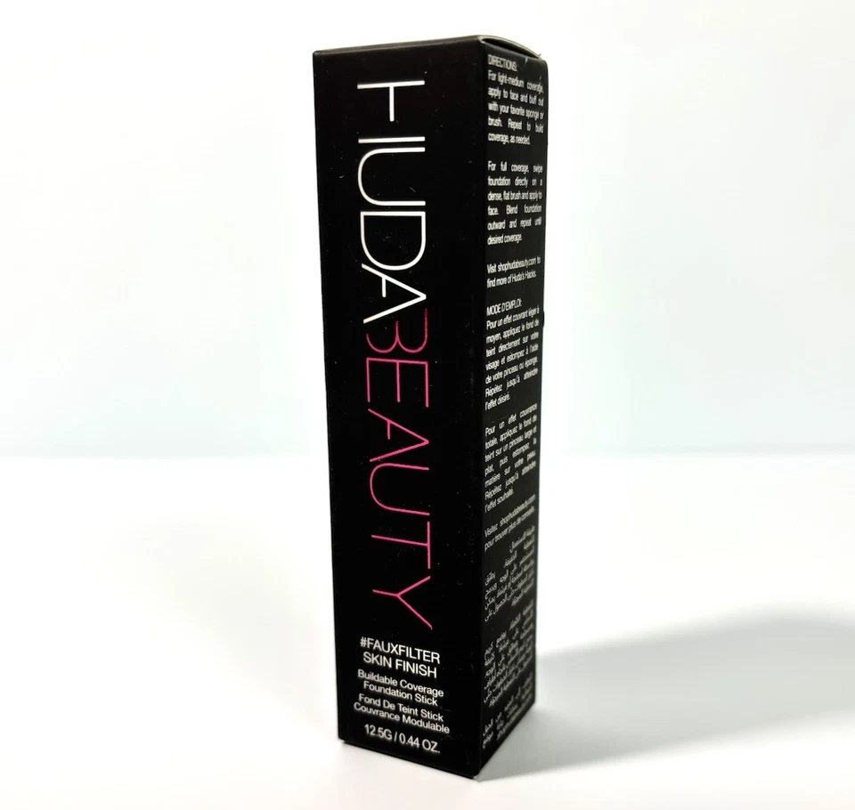 Base en barra Huda Beauty #filtro sintético acabado piel; AZÚCAR MARRÓN 410 G 0,44 oz nueva en caja Foto 1 de 2